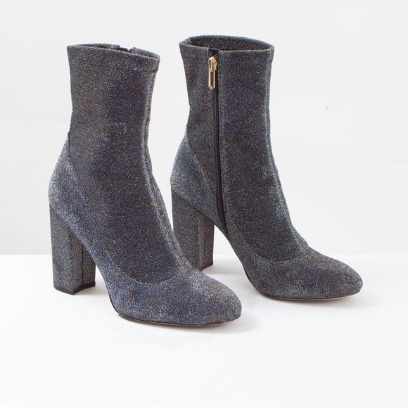 Sam Edelman Glitter Sock Boots - Picture 1 of 6